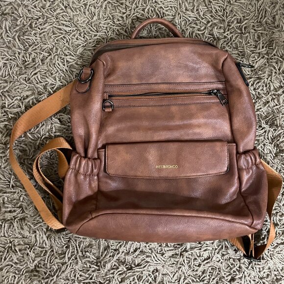 West bronco Brown Backpack - Picture 1 of 1